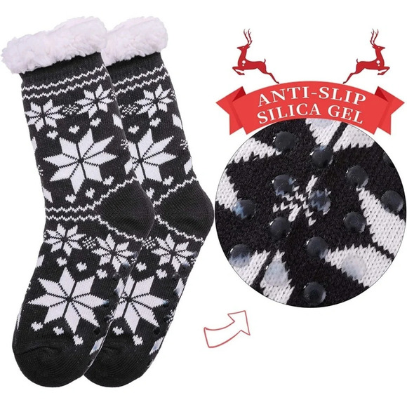 Nib! Women’s thick winter snowflake socks - Picture 2 of 5